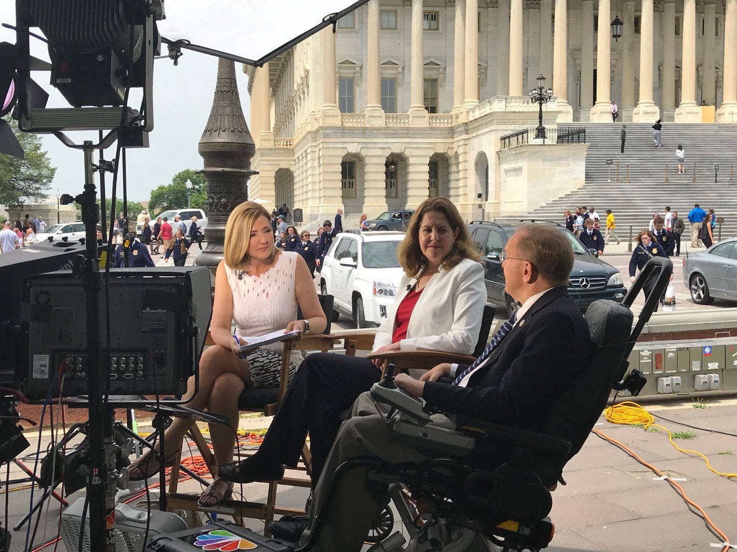 After the shooting in Del Ray in 2017, MSNBC invited Mayor Silberberg to Capitol Hill to speak about the need for common sense gun reform laws.